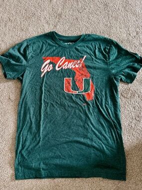 University of Miami Green Tee Unisex- Go Canes